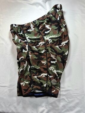 NWOT Aero Tech Designs Woodland Camo Cycling Shorts XL Woman